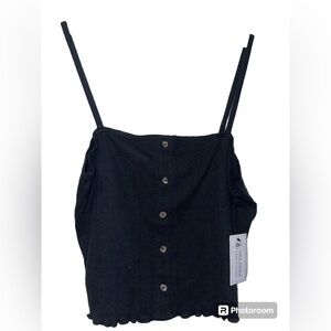 Volcom Lived in Lounge black tank top NWT